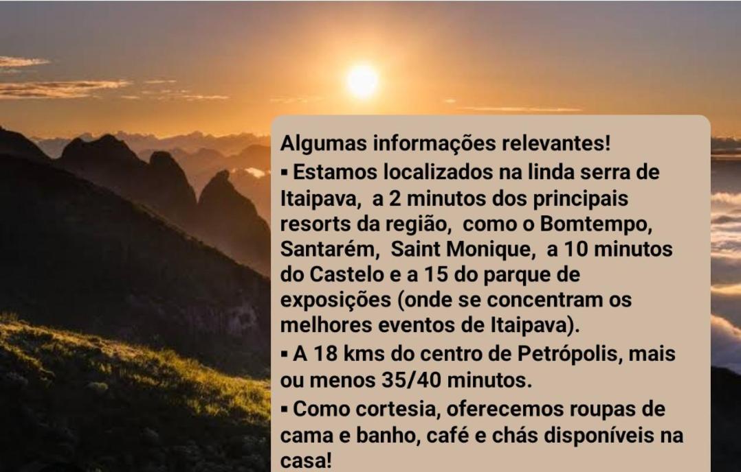Recanto De Itaipava - Casa Com Forno De Pizza A Lenha, Churrasqueira, Pet Friendly, Equipada Para Ate 6 Pessoas, Em Meio A Natureza E Proxima Ao Centro Do Bairro Petrópolis Esterno foto